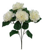 Large Buttercream Peony 21" Tall Bush Artificial Flower General Home Decor #2232 Peony