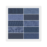 BLUE 100% Quilting Cotton Fabric: 40) 5" CHARM PACK - 20) 10" LAYER CAKE Flowering Plants