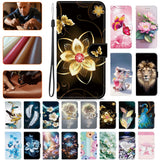 Flower Butterfly Bear Cat Wallet Cover Case For Xiaomi 13T 14T 15T 14 15 Pro Sunflower