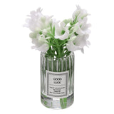 Mini Flowers Dollhouse in Vase Tiny White Lily for Fairy Garden Decor Lily