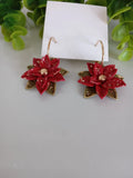 Christmas Hydrangea Flower Earrings Hydrangea