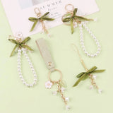 New Lily of The Valley Flower Key Chain Valentine's Day Gift Green Ladies Keycha Lily