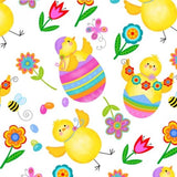 Studio E 3905-1 Spring Has Sprung Springtime Chicks Quilting Fabric By Yard Flowering Plants