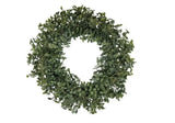 SEDLAV 18-Inch Indoor Artificial Boxwood Plant Wreath-Indoor Boxwood Wreath Green Plant