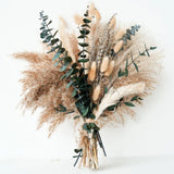 Green Pampas Grass Boho Bouquet Ð Exquisite Lavender and Eucalyptus Dried Fl... Pampas Grass