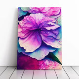 Hydrangea Flower Paint Splatter Vol.2 Canvas Wall Art Print Framed Picture Decor Hydrangea