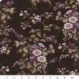 Wilmington Prints * Blackberry Bramble Black Large Floral * 98759-969 Flowering Plants