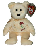 Ty Beanie Baby - OHIO SCARLET CARNATION State Flower Bear (Exclusive) NEW MWMTs Carnation