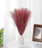 Silk Faux Pampas Grass Mauve Fluffy Vase Filler Home Decor 60 Pcs Pampas Grass
