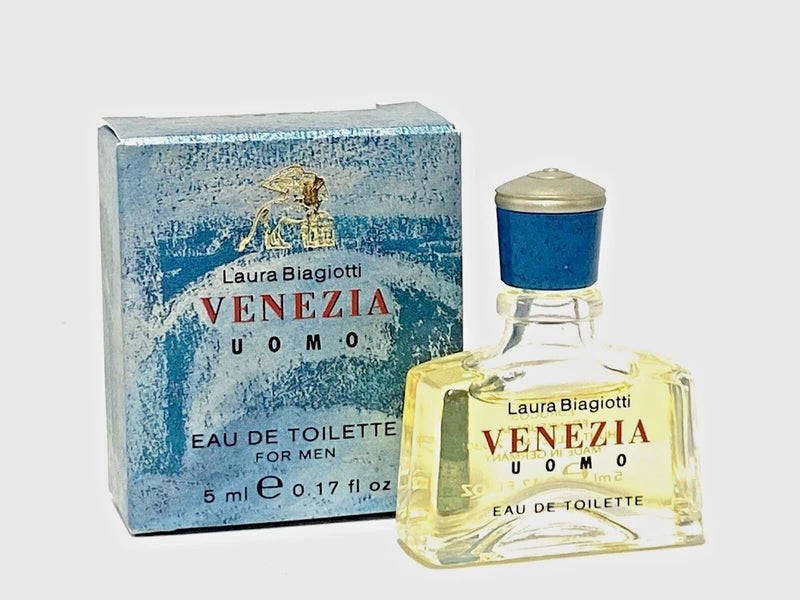 VENEZIA UOMO by LAURA BIAGIOTTI for MEN 0.17oz-5ml EDT Splash SAMPLE SIZE (C11 EDT