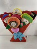Large SOUTH PARK Plush Bouquet, 13" Cartman Kenny Kyle Stan NEW WITH TAGS Bouquet