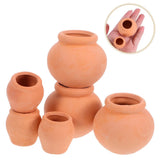 2 PCS Ceramic Flower Pots Mini Succulent Flowerpot Garden Succulents Planter Garden Plants