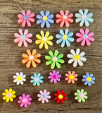 8pc COLORFUL DAISY FLOWER Shoe Charms FOR CROCS Daisies
