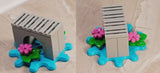 New LEGO Bridge Over Water Lily Pad Pond Water Plants Pink Flower Splash Spot Lily