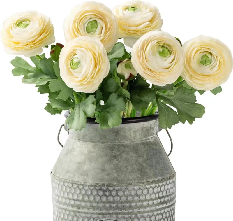 Artificial Ranunculus Flowers with Real Touch Stem, Silk Ranunculus Flowers 6... Ranunculus