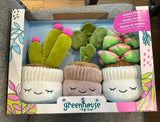 Greenhouse by Russ 12 Inch Plush Potted Plants 3-pack Flowers Flowering Plants