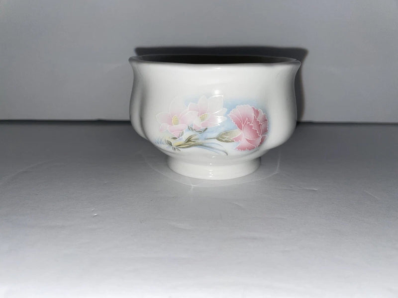 Vintage Jubilee England china sugar bowl with flowers carnation Carnation