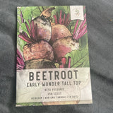 Beetroot early wonder tall top 250 seeds non-GMO annual brand new unopened Garden Plants