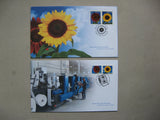 CANADA, 2x cover FDC 2011, sunflowers Sunflower