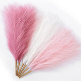 Pampas Grass Pink Decor 17.7 Inch 6pcs, Faux Pampas Grass Home Decor, Artific... Pampas Grass
