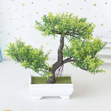 Artificial Bonsai Pot Plant Green Plant