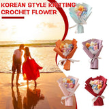 Korean Style Flower Bouquet Knitting Crochet Gift Teacher,Mother's Day Lot B8 Bouquet