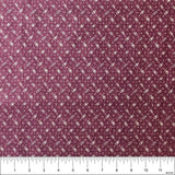 Vintage White Flowers Cranberry by General Fabrics Cotton Fabric | by half-yard Flowering Plants