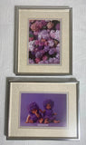 Anne Geddes Set of Two Framed & Matted Prints - Hydrangea & Purple Flower Hydrangea