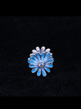 AUTHENTIC Pandora Blue Daisy Flower Charm 788775C02 NEW Daisies
