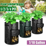 lot 7/10 Gallon Potato Planting Bag Pot Growing Garden Vegetable Container Black Garden Plants