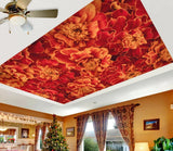 3D Red Peony Flower NA2735 Ceiling WallPaper Murals Wall Print Decal AJ US Fay Peony