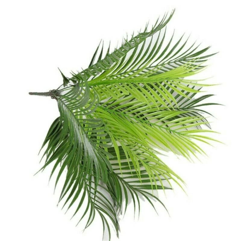 Green Home Leaves Palm Plants 9Head Garden Bouquet Decor Artificial  Fern Green Plant