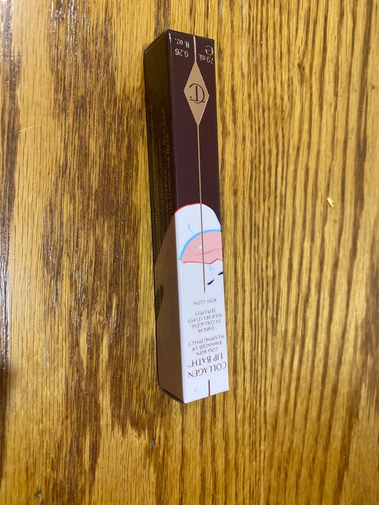 CHARLOTTE TILBURY collagen lip gloss in rosy pink box packaging