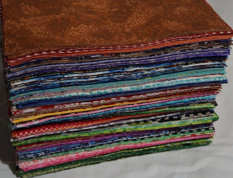 Lot of 25 10" X 10" SQUARES *PRECUT* 100% Cotton Fabric (LAYER CAKE, QUILT KIT) Flowering Plants