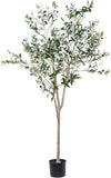 Artificial Olive Tree for Living Room Decor, 6FT Bendable Fake Plants Artificial Green Plant