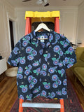 Element Skater Sunflower Floral Button Down Shirt Medium Sunflower