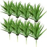 8 Pcs Artificial Succulents Plants Faux Succulents Unpotted Yucca Real Touch ... Green Plant