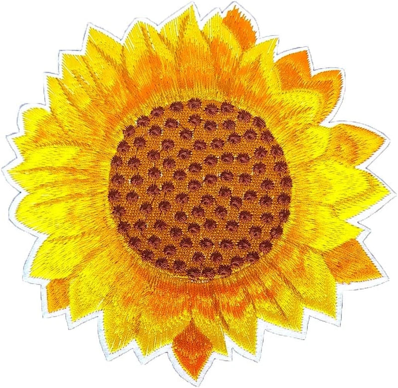 Yellow Sunflower Sewing On/Iron on Patches Clothes Dress Hat Pants Shoes Sewing Sunflower