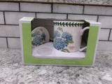 Portmerion Botanic Garden Mug & Coaster, Hydrangea Design, **NEW** Hydrangea