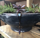 Crystal Pot Decor, Pot Hugger, Fairy Garden, Garden Decor, Crystal, Crystals Garden Plants