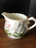 TAKAHASHI San Francisco Porcelain CREAMER  GERANIUM FLORALS Hydrangeas Primula Hydrangea