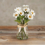 Primitives by Kathy  115054 White Daisies Vase Floral pic Home Decor Daisies