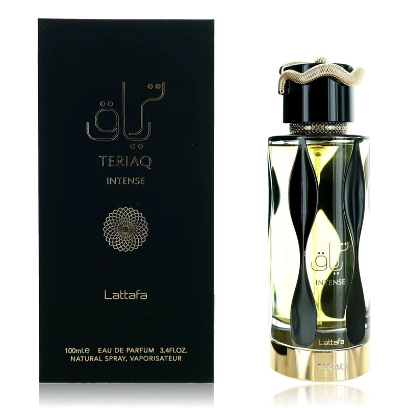 Teriaq Intense by Lattafa, 3.4 oz EDP Spray for Unisex Bouquet