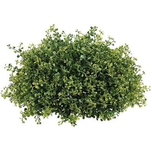 15-inch half-sphere artificial boxwood plant with dense green foliage