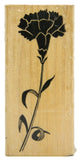 Posh Impressions SINGLE CARNATION FLOWER Wood Mount Rubber Stamp Carnation