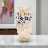 Jay Strongwater Polly Bouquet Vase Delft Garden Collection SDH2400-284 Bouquet