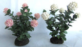 Vintage Artist Hand Made Miniature Flowers Hydrangea Pink White Hydrangea