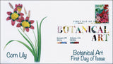 2016, Botanical Art, FDC, Digital Color Postmark, Corn Lily, 16-020 Lily