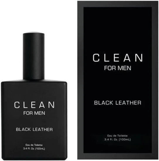 Clean Black Leather EDT 100ml / 3.4 Floz New Original Men Gift Perfume Man Box EDT