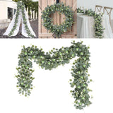 Artificial Leaf Vines Backdrop Floral Arrangement for Fireplace Wedding Wall Green Plant